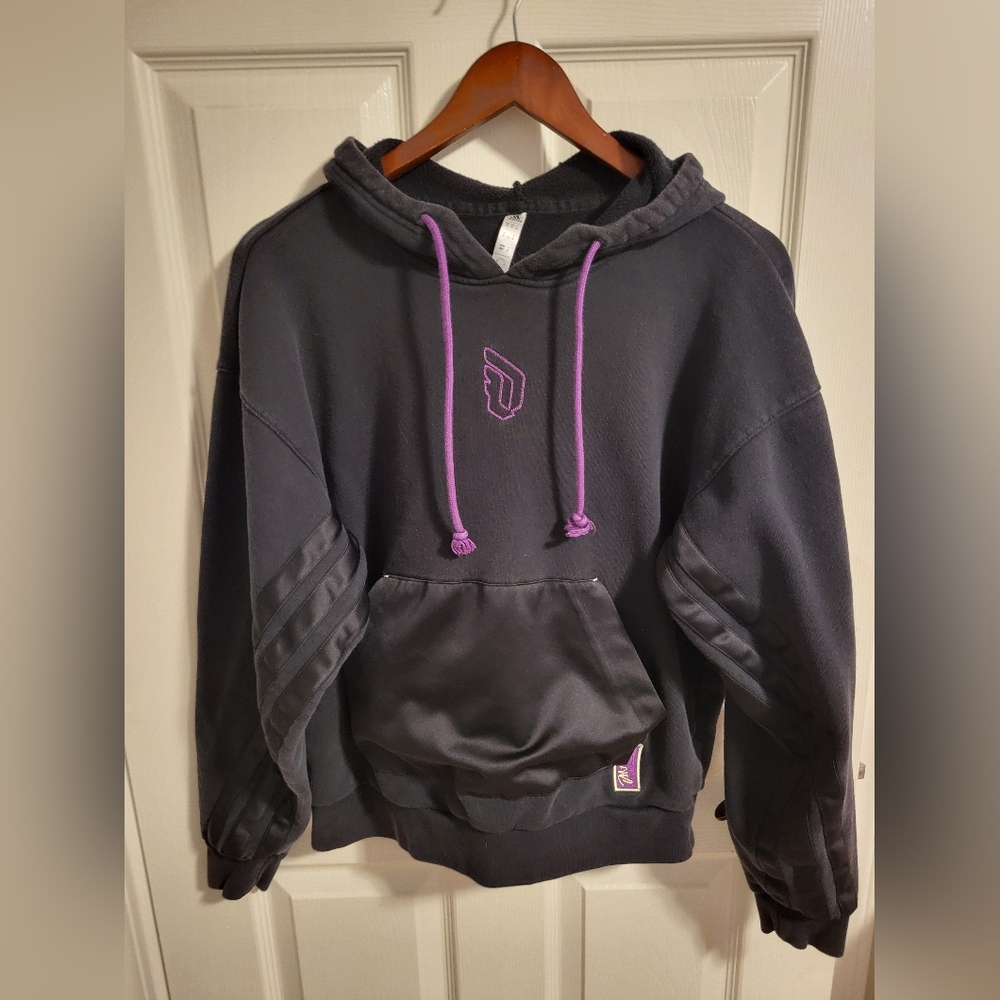 Men's Adidas Dame 8 Inn Hdy Basketball Sports Hooded Pullover Size Medium